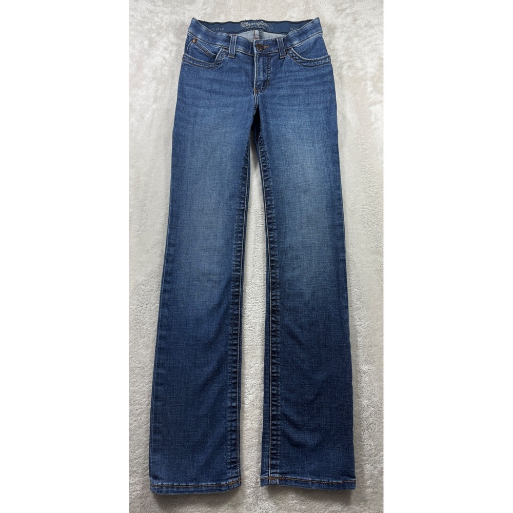 Wrangler Womens Willow Riding Bootcut Blue Jeans 1x34 Meas: 26x32.5